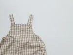 【66-100cm】セットアッ プ ベビー 韓国風 ドット＆チェック3点 - 画像 (23)