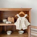 【66-100cm】セットアップ ベビー フリルキャミ＆無地ショートパンツ - 画像 (5)