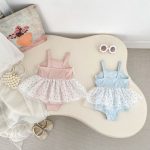 【73-120cm】水着 女の子 ドット キャミスイムウェア - 画像 (3)