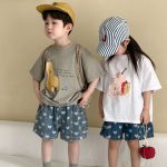 【90-150cm】Tシャツ フルーツ 文字柄 シンプル ゆったり - 画像 (12)