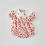 【66-100cm】ロンパース ベビー おしゃれ 花柄 - 画像 (4)