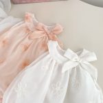 【66-90cm】ロンパース ベビー リボン 刺繍 フラワー - 画像 (11)