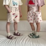 【80-150cm】ショートパンツ プリント コットン カジュアル - 画像 (4)