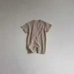 【66-90cm】ロンパース ベビー 韓国風 クールネック - 画像 (12)
