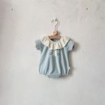 【66-90cm】ロンパース ベビー リル襟 うさぎ柄 - 画像 (4)