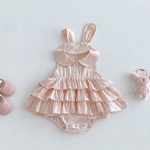 【66-90cm】ロンパース ベビー 作うさぎ耳 コットン - 画像 (5)