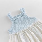 【66-90cm】ロンパース ベビー 可愛い ブルーキャミ - 画像 (7)