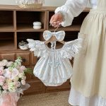【66-130cm】ロンパースorワンピース ベビー 姉妹服 フリル ストライプ - 画像 (12)