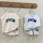 【80-150cm】セットアップ キッズ服 カジュアル SWIMプリント - 画像 (7)