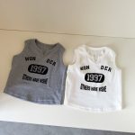 【80-150cm】ベスト ストレッチ 英字 リブタンクトップ - 画像 (9)
