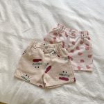 【80-150cm】ショートパンツ プリント コットン カジュアル - 画像 (8)