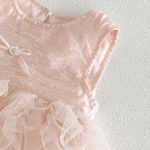 【73-100cm】ワンピース ベビー プリンセス風 チュール - 画像 (6)