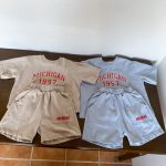 【80-150cm】セットアップ ショートパンツ カジュアル スポーツ - 画像 (4)