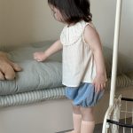 【73-100cm】トップスorデニムショートパンツ ベビー フリル カジュアル - 画像 (5)