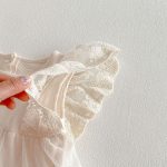 【66-90cm】ロンパース ベビー レース フリル - 画像 (10)