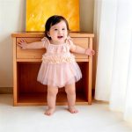 【66-90cm】ロンパース ベビー 可愛い ローズ - 画像 (3)
