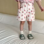 【80-150cm】ショートパンツ プリント コットン カジュアル - 画像 (6)