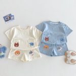 【73-120cm】セットアップ ベビー アニマル柄 かわいい