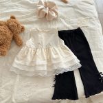 【80-130cm】トップス 女の子 レイヤード ノースリーブ - 画像 (3)