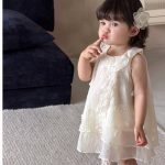 【73-100cm】ワンピース ベビー 立体 フラワー おしゃれ - 画像 (6)