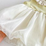 【73-100cm】ワンピース ベビー 丸襟 バルーン - 画像 (7)