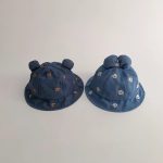 【GOODS】ハット アニマル柄 デニム 帽子 リボン付き