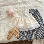 【80-130cm】トップス 女の子 レイヤード ノースリーブ - 画像 (4)
