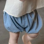 【73-100cm】トップスorデニムショートパンツ ベビー フリル カジュアル - 画像 (8)