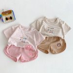 【73-100cm】セットアップ ベビー ボーダー かわいい - 画像 (3)