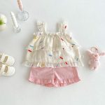【73-120cm】キャミソール or ショートパンツ ベビー 女の子 カラフル - 画像 (4)