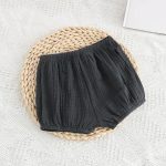【66-100cm】ショートパンツ ベビー コットン クレープ おむつ対応 - 画像 (7)