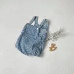 【66-90cm】ロンパース ベビー リボン 刺繍 サロペット - 画像 (18)