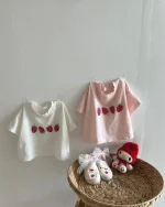 【73-100cm】Tシャツ ベビー イチゴ柄 シンプル - 画像 (10)