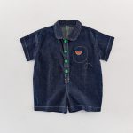 【66-100cm】ロンパース ベビー デニム オールインワン - 画像 (3)