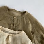 【80-130cm】シャツ ベビー ナチュラル 通気性 UVカット - 画像 (6)