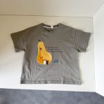 【90-150cm】Tシャツ フルーツ 文字柄 シンプル ゆったり - 画像 (9)