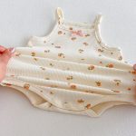 【66-90cm】ロンパース ベビー 小花柄 キャミロンパース - 画像 (9)