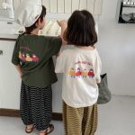 【80-140cm】半袖Ｔシャツ バックカートゥーン プリント - 画像 (2)