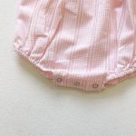 【66-90cm】ロンパース ベビー チェック柄 ジャカード - 画像 (7)