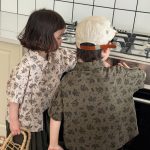 【80-140cm】半袖シャツ フラワー プリント レトロ - 画像 (5)