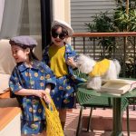 【90-150cm】セットアップ ひまわり デザイン デニム - 画像 (7)