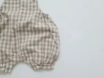 【66-100cm】セットアッ プ ベビー 韓国風 ドット＆チェック3点 - 画像 (24)