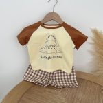 【73-100cm】半袖Tシャツ＆ショートパンツセット ベビー 恐竜 プリント - 画像 (12)