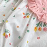 【66-90cm】ロンパース ベビー スイート フラワー 刺繍 - 画像 (5)