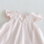 【73-100cm】ワンピース ベビー フリル スリーブ 蝶結び - 画像 (10)