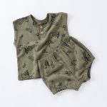 【73-100cm】セットアップ ベビー 北欧風 フルーツ プリント コットン - 画像 (11)
