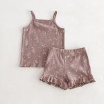 【90-140cm】キャミソールセット 女の子 小花柄 ルームウェア - 画像 (17)