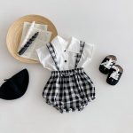 【66-100cm】トップスorサロペット ベビー プリンス チェック - 画像 (5)