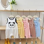 【59-90cm】ロンパース ベビー 韓国風 動物柄 オールインワン