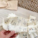 【66-100cm】セットアップ ベビー フラワー柄 クリーム - 画像 (8)